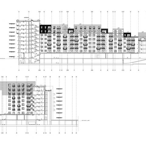 Budynki mieszkalne wielorodzinne z garażem podziemnym w Warszawie - współpraca RN Projekt