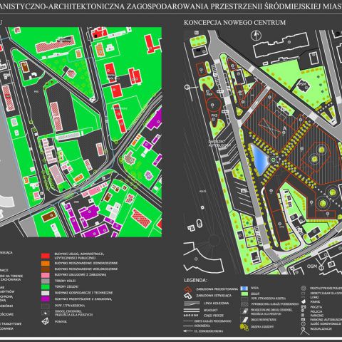 Koncepcja urbanistyczno-architektoniczna zagospodarowania przestrzenii śródmiejskiej miasta Działdowa